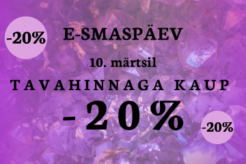 E-smaspäeval tavahinnaga tooted -20%